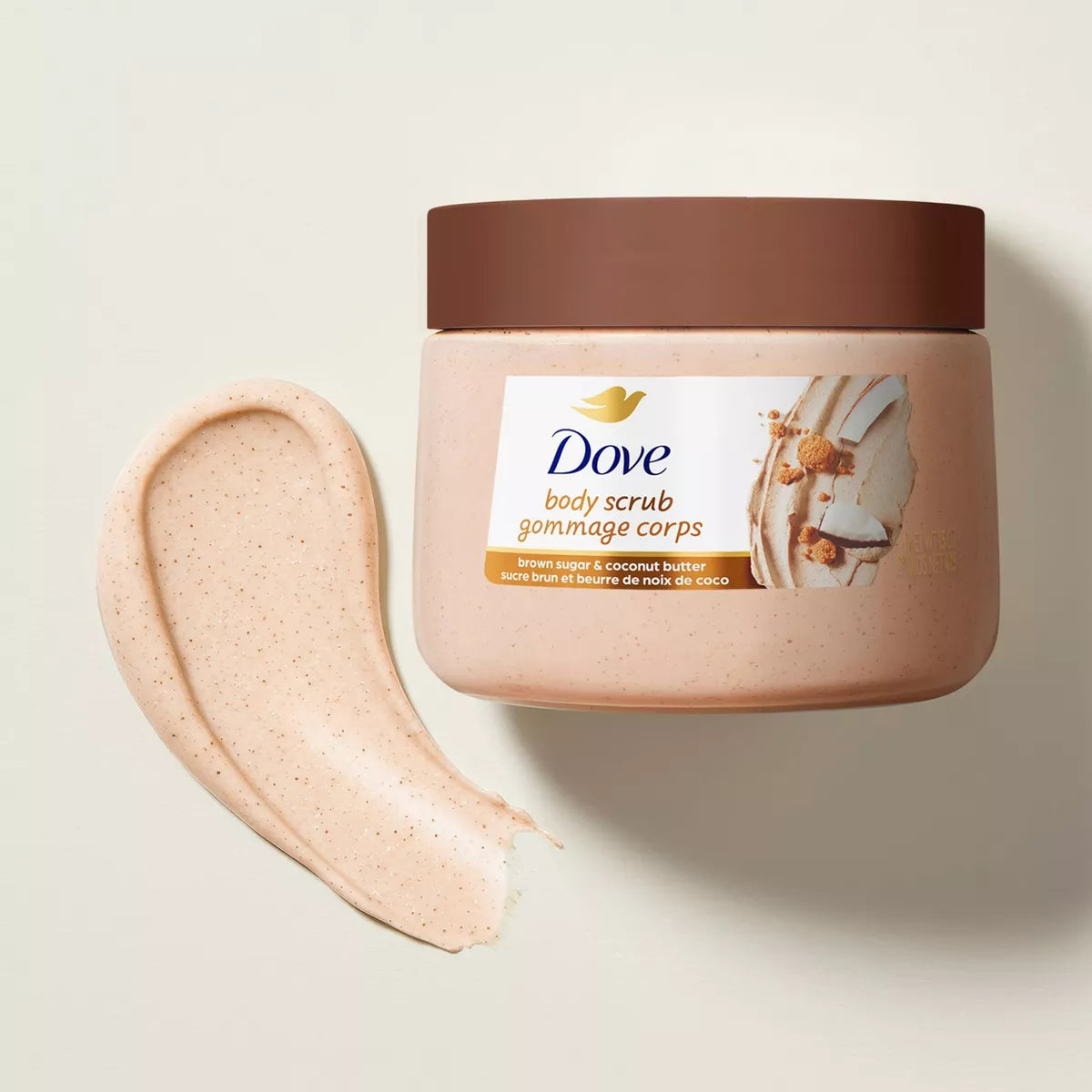 Dove Beauty Exfoliating Body Scrub - Brown Sugar & Coconut Butter - 15Oz: Sulfate-Free, Whole Body, Vegan