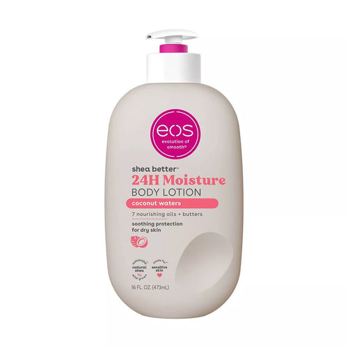 Eos Shea Better 24H Moisture Body Lotion - Coconut Waters - 16 Fl Oz: Hypoallergenic, Paraben-Free, Whole Body
